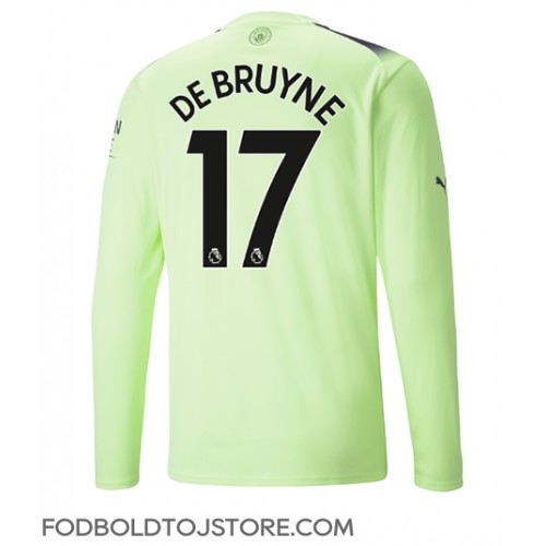 Manchester City Kevin De Bruyne #17 Tredjetrøje 2022-23 Langærmet